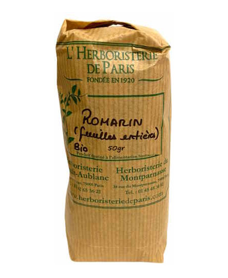 Herboristerie de Paris Tisane au Romarin feuille bio 50 gr infusion de romarin pour le foie Espritphyto