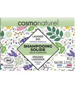 Cosmo Naturel Shampoing solide Cheveux Normaux 85gr coco lavande base lavante douce Espritphyto