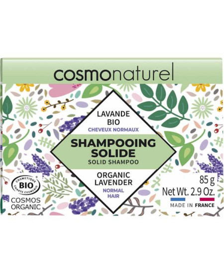 Cosmo Naturel Shampoing solide Cheveux Normaux 85gr coco lavande base lavante douce Espritphyto Cosmo Naturel Shampoing solide Cheveux Normaux 85gr coco lavande base lavante douce Espritphyto