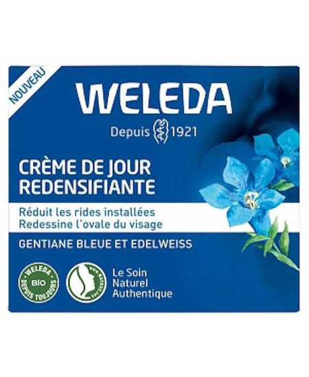 Weleda Crème de jour redensifiante Gentiane bleue Edelweiss 40ml crème anti rides bio soin Anti-âge Espritphyto
