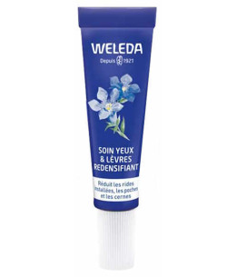 Weleda Soin yeux et lèvres Redensifiant gentiane bleue edelweiss 10ml Crème contour des yeux anti rides Espritphyto