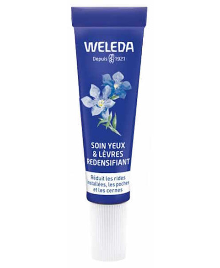 Weleda Soin yeux et lèvres Redensifiant gentiane bleue edelweiss 10ml Crème contour des yeux anti rides Espritphyto Weleda Soin yeux et lèvres Redensifiant gentiane bleue edelweiss 10ml Crème contour des yeux anti rides Espritphyto