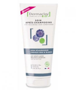 Dermaclay Soin Déjaunisseur cheveux gris et blancs 200ml produit de Soin capillaire Espritphyto
