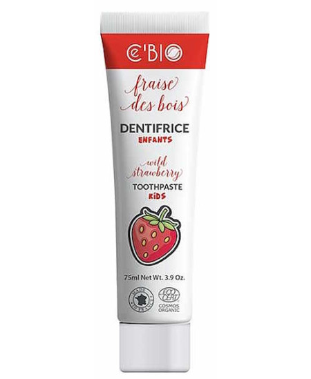 Cé'Bio Dentifrice Enfant bio Fraise des bois 75ml Dentifrice Fraise des Bois Bambino Espritphyto