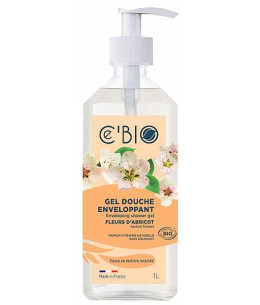 Cé'Bio Gel douche Enveloppant Fleurs d'Abricot 1 Litre Gel douche à l'Abricot - 1L Esprotphyto