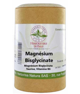 Herboristerie de Paris Bisglycinate de Magnésium taurine vitamine B6 120 gélules
