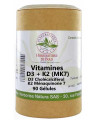 Herboristerie de Paris Vitamine D3 2000UI Vitamine K2 90 gélules ossature calcium phosphore Espritphyto