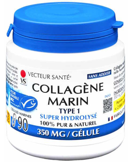 Vecteur Santé Collagène Marin de type 1 - 90 gélules Collagène Marin Type 1 Espritphyto collagène hydrolysé Vecteur Santé Collagène Marin de type 1 - 90 gélules Collagène Marin Type 1 Espritphyto collagène hydrolysé