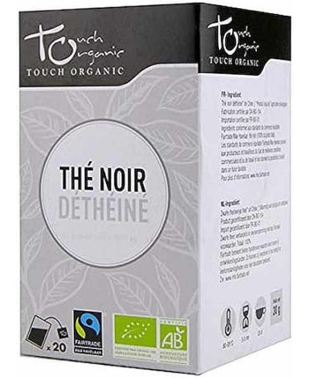 Touch Organic Thé noir déthéiné bio 20 sachets