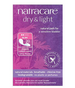 Natracare 20 Serviettes incontinence légère Dry and Light Slim fuite urinaire légère Espritphyto