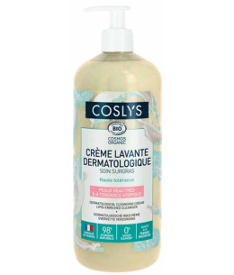 Coslys Crème lavante dermatologique liquide soin surgras 1 Litre Crème lavante douceur Espritphyto