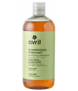 Avril Cosmétique Shampooing Purifiant cheveux gras Bio - 500ml aloe vera Espritphyto