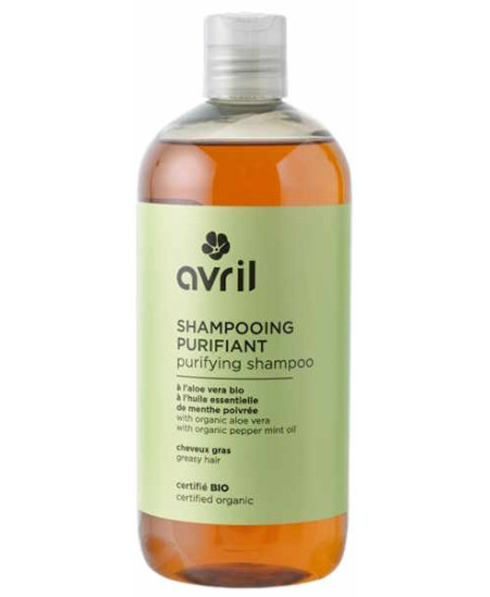 Avril Cosmétique Shampooing Purifiant cheveux gras Bio - 500ml aloe vera Espritphyto