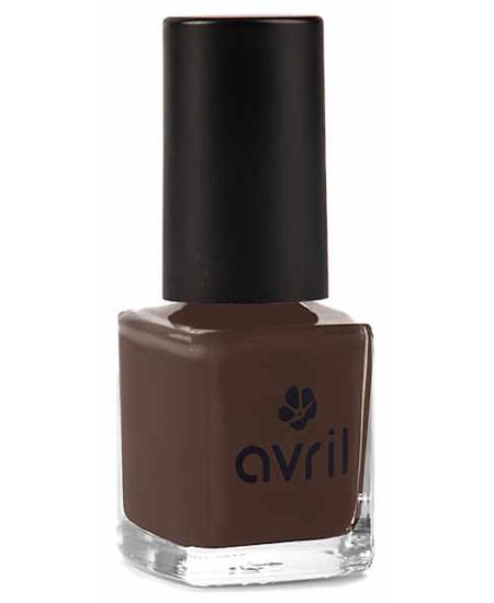 Avril Cosmétique Vernis à ongles Ebène 7ml vernis marron foncé Espritphyto