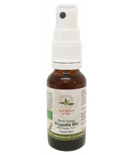 Herboristerie de Paris Spray Buccal Propolis bio Miel Sauge Thym propolis noire aide contre les agressions extérieures
