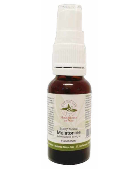 Herboristerie de Paris Spray Buccal Mélatonine arôme Pêche de Vigne 20ml