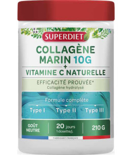 Super Diet Collagène Marin 10g - Vitamine C poudre 210g naticol cartidyss Espritphyto