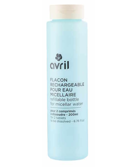 Avril Cosmétique Flacon Vide Rechargeable pour eau micellaire à reconstituer sans changer de flacon Avril Cosmétique Flacon Vide Rechargeable pour eau micellaire à reconstituer sans changer de flacon