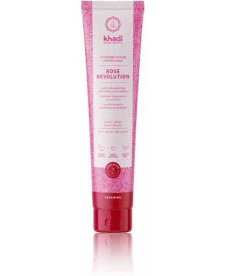 Khadi Après Shampooing Réparateur Rose Révolution 200ml soin capillaire BDIH Espritphyto