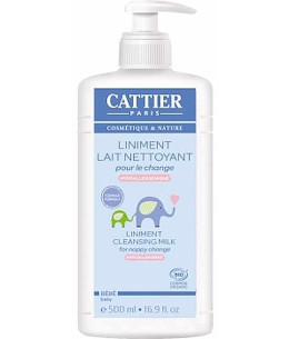 Cattier Liniment Lait nettoyant pour le change 500ml liniment oléo calcaire pour les bébés Esprithyto
