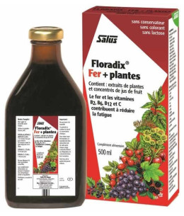 Salus - Floradix fer + plantes - flacon 250 ml