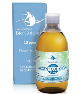 Bio Colloïdal - Argent Colloïdal 10 PPM - Flacon 500 Ml