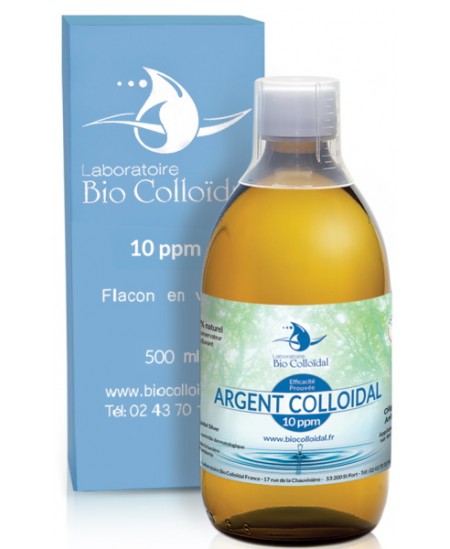 Bio Colloïdal - Argent Colloïdal 10 PPM - Flacon 500 Ml Bio Colloïdal - Argent Colloïdal 10 PPM - Flacon 500 Ml