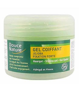 Douce Nature Gel coiffant fixation forte à l'huile de Jojoba 100 ml nourrit et protège Espritphyto