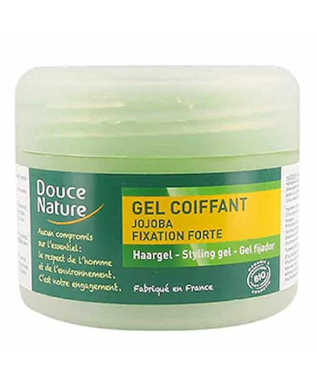 Douce Nature Gel coiffant fixation forte à l'huile de Jojoba 100 ml nourrit et protège Espritphyto