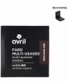 Avril Fard Multi Usages Ultra brun mat 2.5g recharge certifiée Cosmos organic Espritphyto