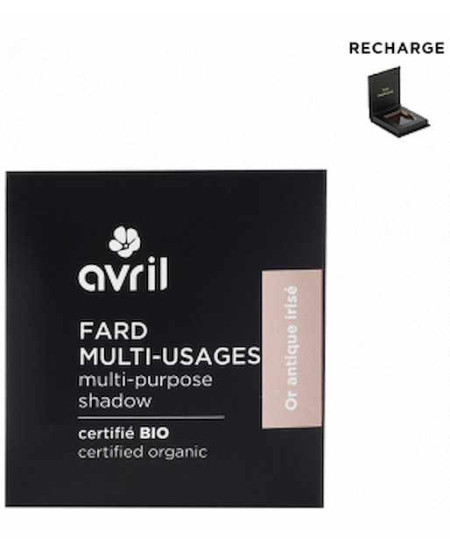 Avril Fard Multi Usages Or antique irisé 2.5g recharge certifiée Cosmos organic Espritphyto Avril Fard Multi Usages Or antique irisé 2.5g recharge certifiée Cosmos organic Espritphyto