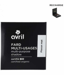 Avril Fard Multi Usages Flocon mat 2.5g recharge certifiée Cosmos organic Espritphyto