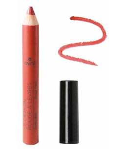 Avril Crayon à rouge à lèvres Jumbo Vrai rouge 2g couleur mate hydratation espritphyto