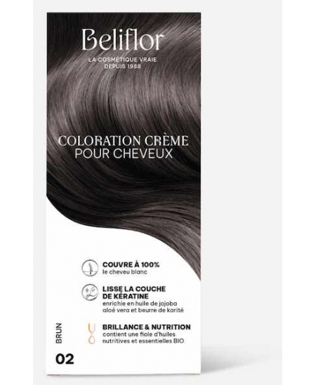 Beliflor Coloration Crème pour Cheveux 02 Brun 200 ml Espritphyto coloration naturelle Beliflor Coloration Crème pour Cheveux 02 Brun 200 ml Espritphyto coloration naturelle