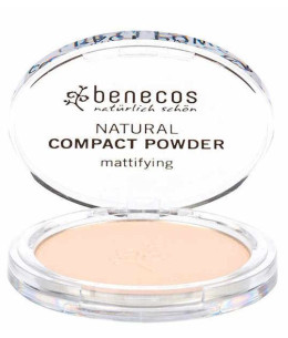 Benecos Poudre compacte Porcelaine 9g unifie le teint Espritphyto