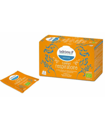 Ladrome Infusion Confort respiratoire 20 sachets thym mauve Espritphyto