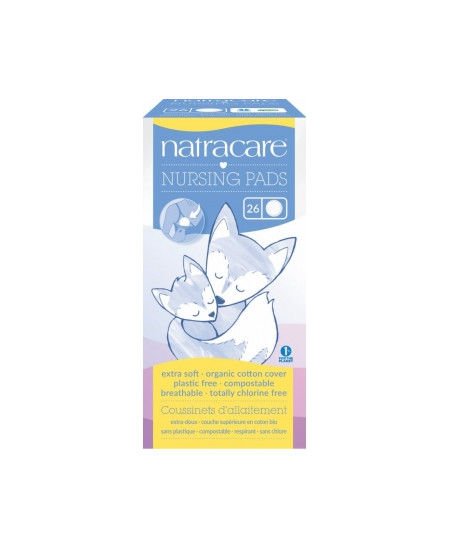 Natracare 26 Coussinets d'allaitement biodégradables naturels pour les mamans Espritphyto Natracare 26 Coussinets d'allaitement biodégradables naturels pour les mamans Espritphyto