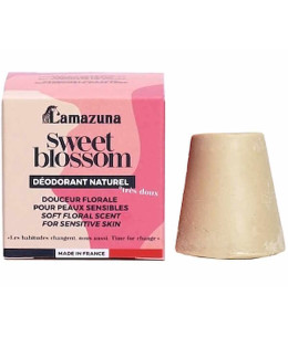 Lamazuna Déodorant solide Sweet Blossom Douceur Florale  deodorant zero dechets ecologique Espritphyto
