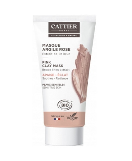 Cattier Masque argile rose Aloe vera - 30 ml Cattier Masque argile rose Aloe vera - 30 ml