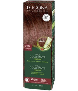 Crème colorante végétale Lie de vin 150 ml Logona cheveux chatains