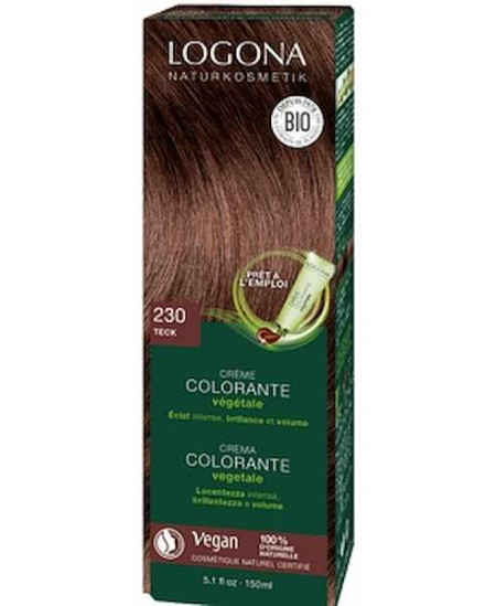 Crème colorante végétale Teck 150 ml Logona cheveux blonds foncés à chatains Crème colorante végétale Teck 150 ml Logona cheveux blonds foncés à chatains