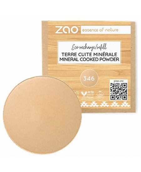 Zao Recharge Terre cuite minérale 346 Beige clair 15g teint parfait Espritphyto Zao Recharge Terre cuite minérale 346 Beige clair 15g teint parfait Espritphyto