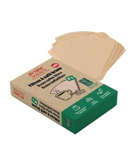 Droguerie Ecologique -80 filtres à café non blanchis