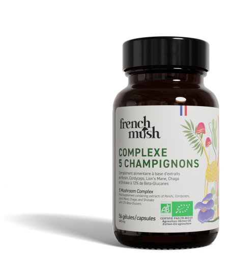 French Mush Complexe 5 Champignons 56 gélules