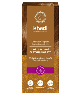 Coloration végétale Chatain doré 100g Khadi