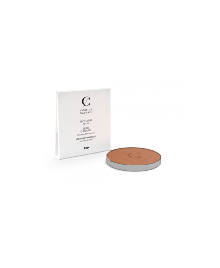 Couleur Caramel - Recharge Terre Caramel No 28 - Halé nacré 8,5 g maquillage bio esprit phyto