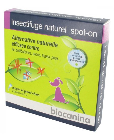 Biocanina - Insectifuge Naturel - Moyen et grand chien Biocanina - Insectifuge Naturel - Moyen et grand chien