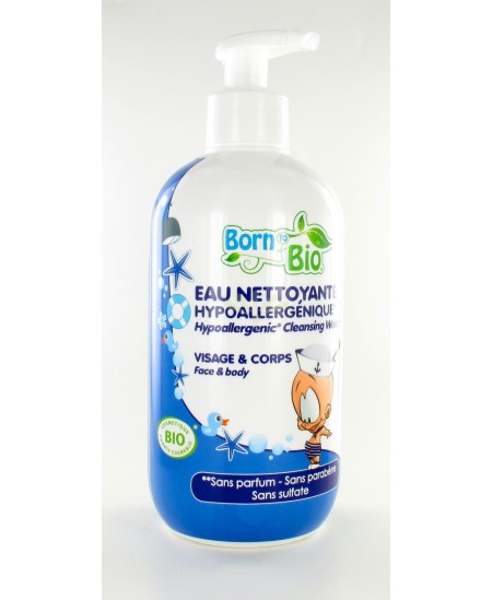 Born To Bio - Eau Nettoyante Bio bébé Aloe Vera & Extrait D'Orge - 500 Ml Born To Bio - Eau Nettoyante Bio bébé Aloe Vera & Extrait D'Orge - 500 Ml