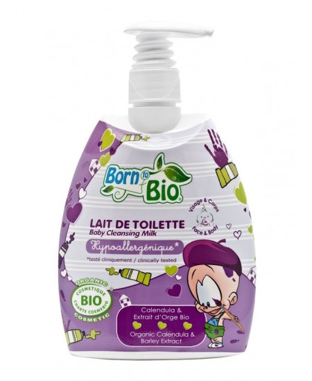 Born To Bio - Lait De Toilette Bio Bébé - 475 Ml Born To Bio - Lait De Toilette Bio Bébé - 475 Ml