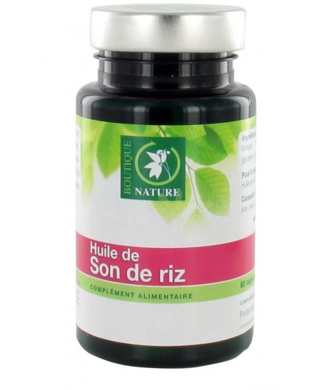 Boutique Nature - Huile De Son de Riz - 60 Capsules Boutique Nature - Huile De Son de Riz - 60 Capsules